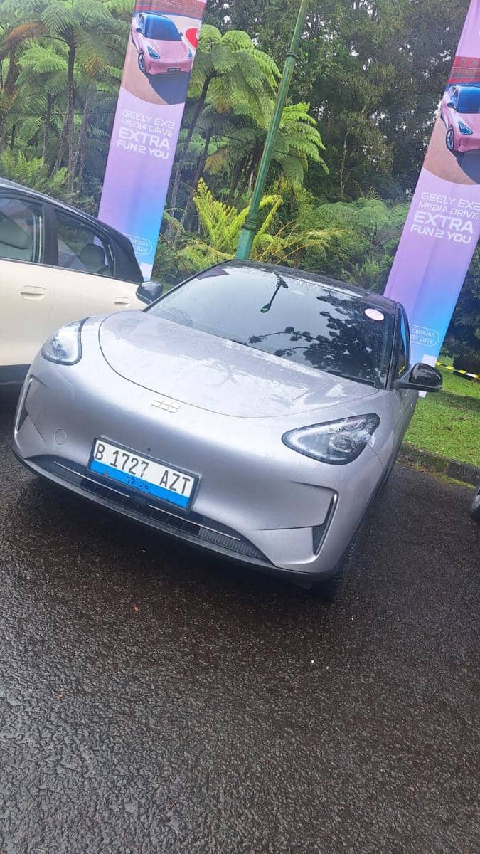 Tampilan Geely EX2 yang baru saja diluncurkan secara resmi akhir Januari 2026.