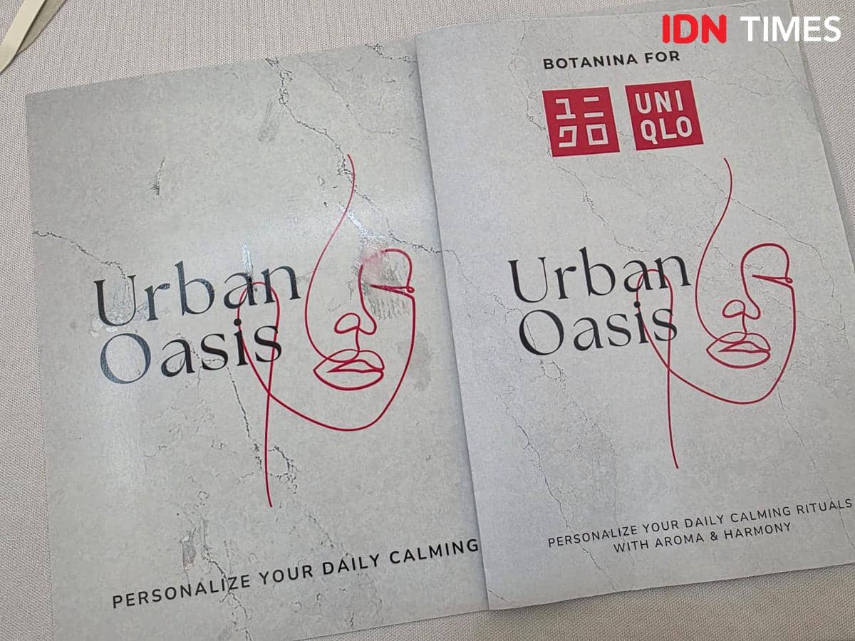 Urban Oasis: Aroma & Harmony Workshop yang diselenggarakan oleh UNIQLO Indonesia bekerja sama dengan Botanina di Main Atrium Senayan City