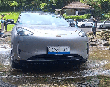 Tampilan Geely EX2 yang baru saja diluncurkan secara resmi akhir Januari 2026.