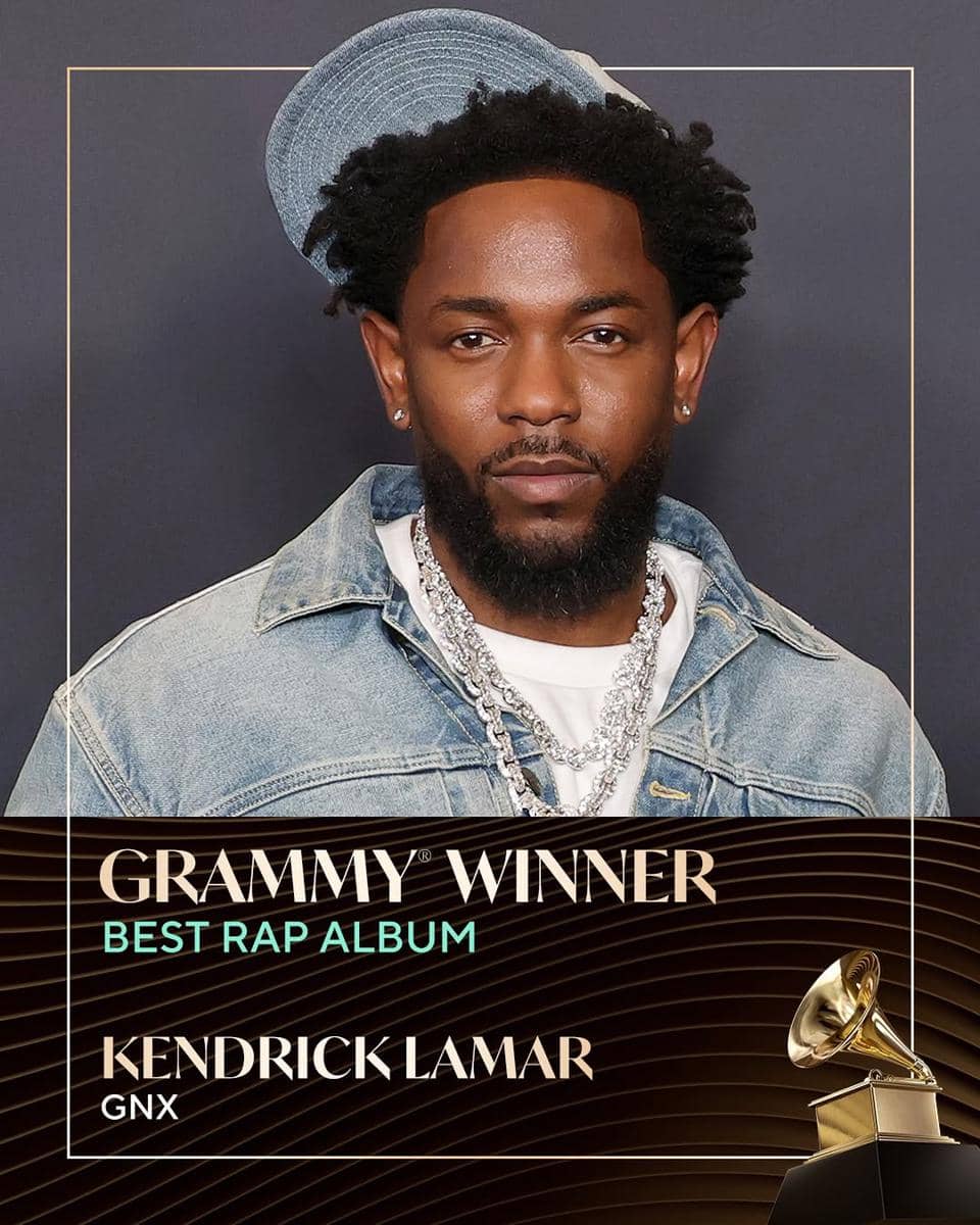Kendrick Lamar menangkan Best Rap Album di Grammy Awards 2026