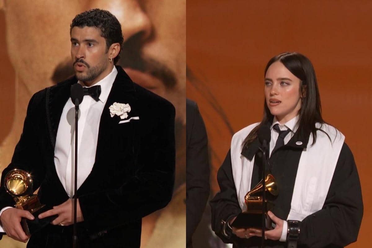Bad Bunny dan Billie Eilish di Grammy Awards 2026