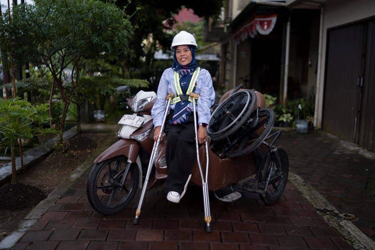 Founder CV Cahaya Inklusi, Maryam di Wonosobo, Jawa Tengah. (Dok. KINETIK NEX)