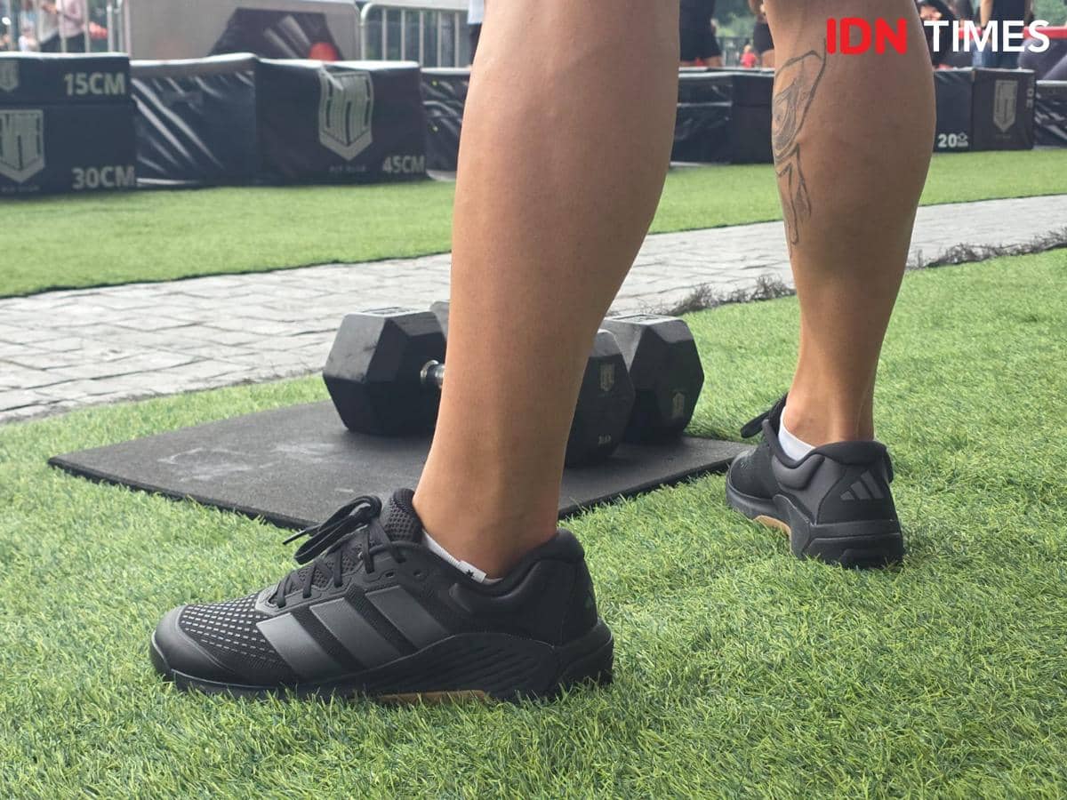 Mencoba adidas Dropset 4 dalam acara peluncurannya di GBK dengan relay AI-You-Need Game Day