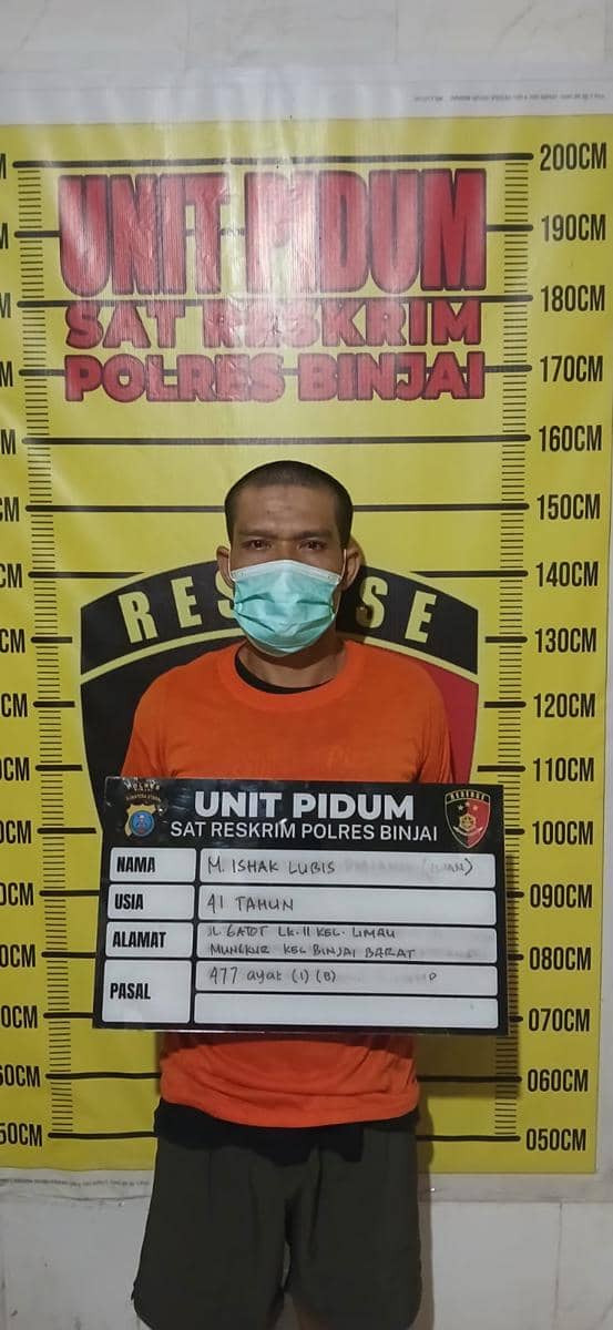 Pelaku pencurian kantor kemenag yang berhasil ditangkap polisi (IDN Times/ dok humas polres binjai)