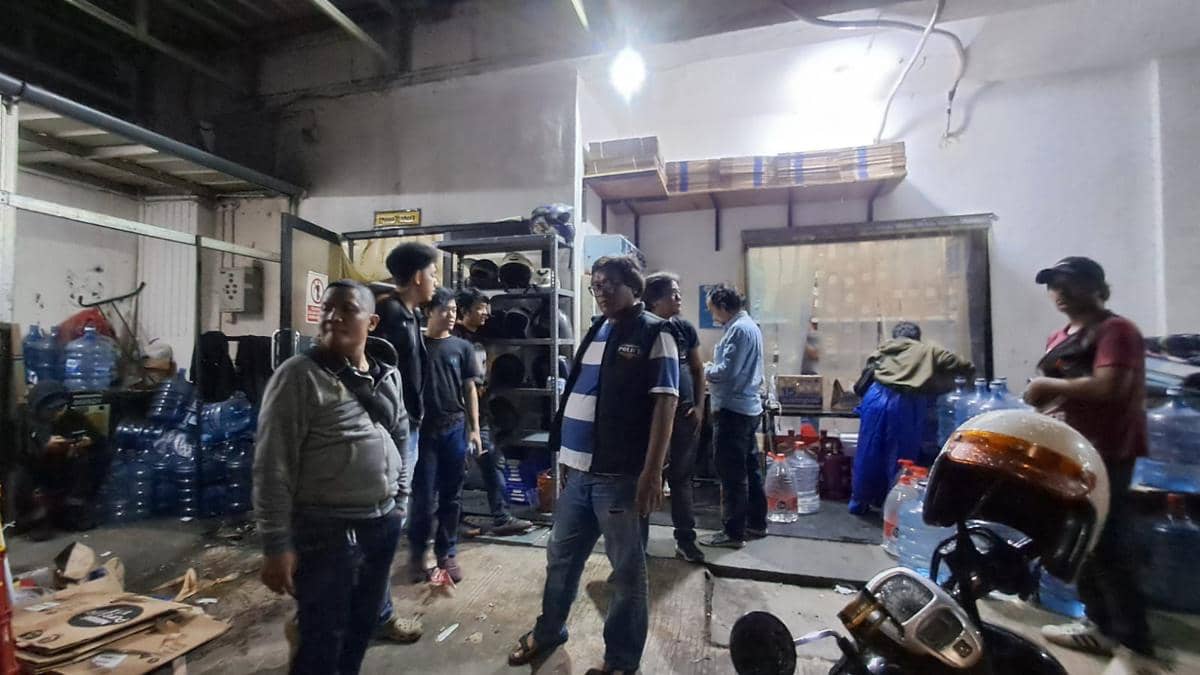  Gudang Astro Hub Ampera di kawasan Pasar Minggu (dok. Polres Jaksel)