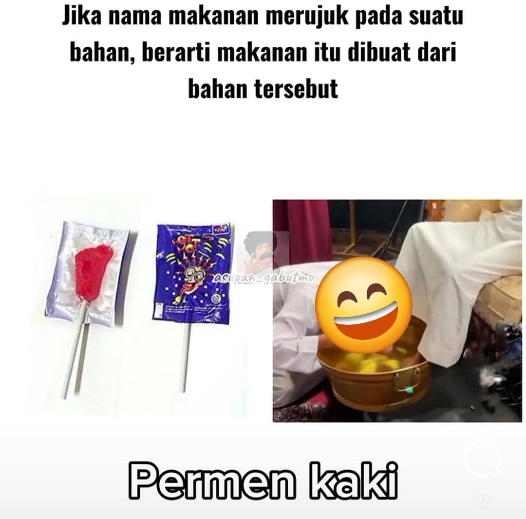 meme nama makanan 