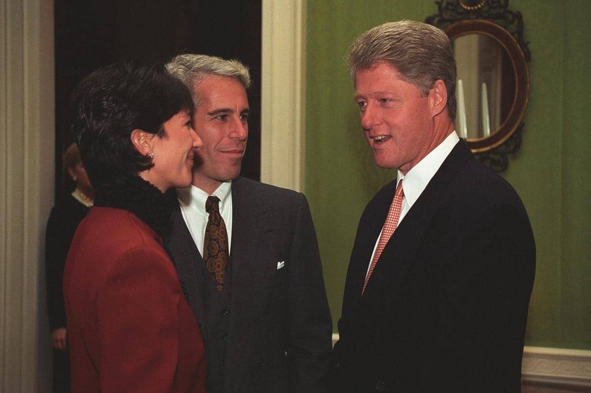 Mantan Presiden AS Bill Clinton,  Jeffrey Epstein dan Ghislaine Maxwell