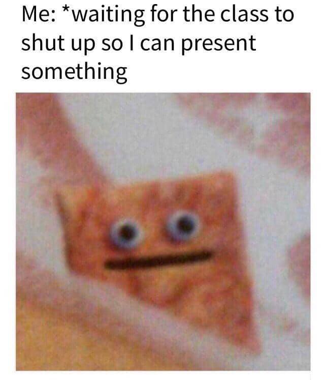 meme serba-serbi presentasi di kelas