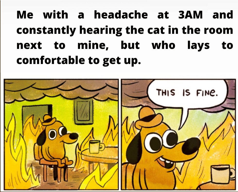 meme kartun tentang sakit kepala