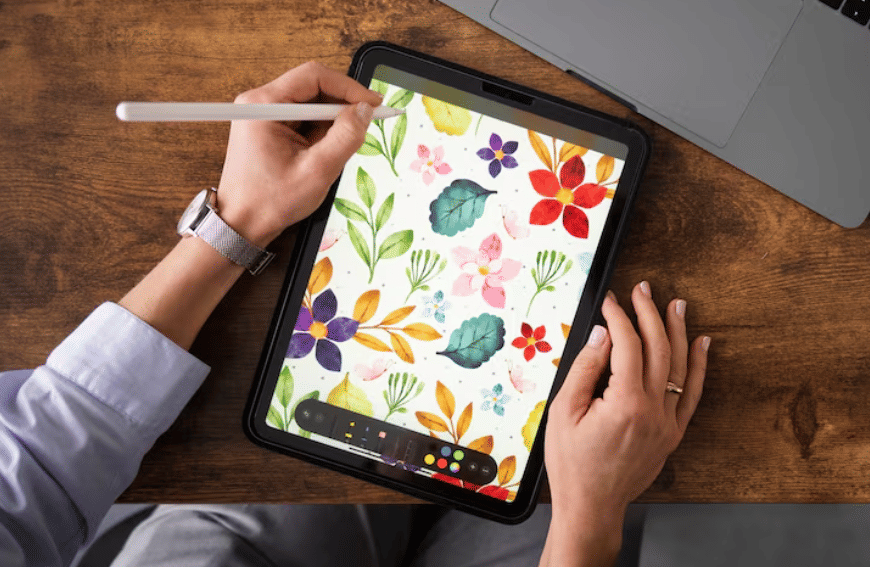 ilustrasi menggambar di iPad