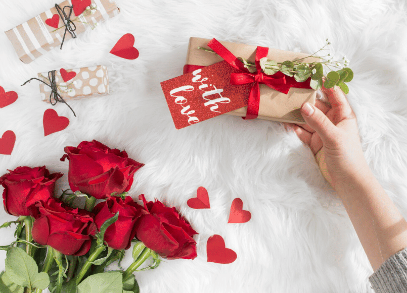 ilustrasi kado Valentine