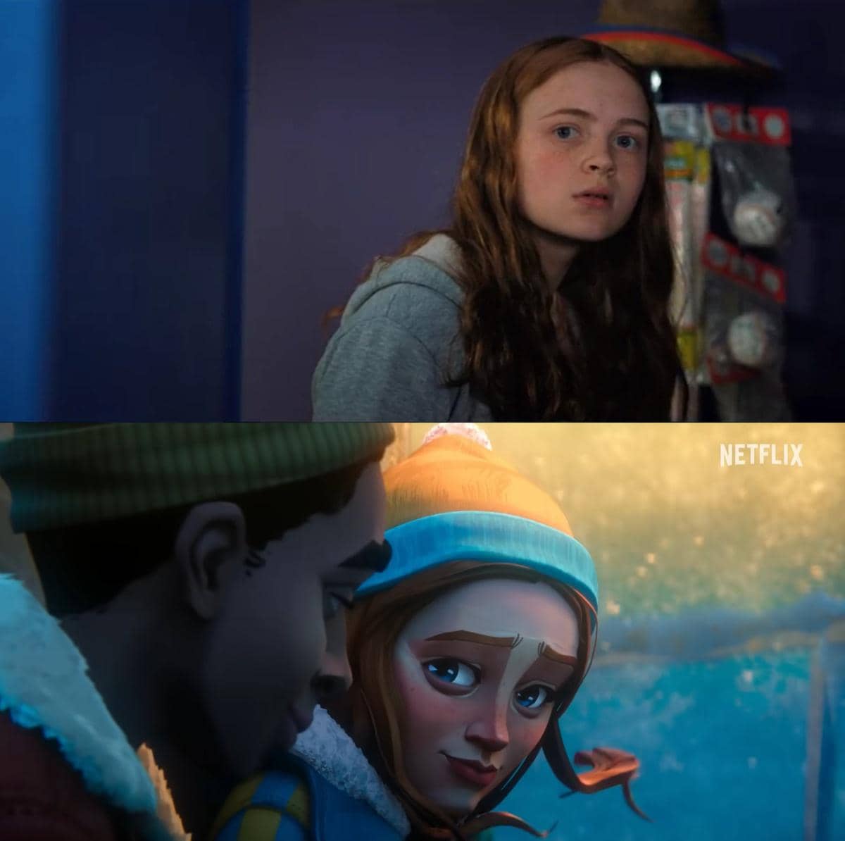 perbandingan karakter Stranger Things