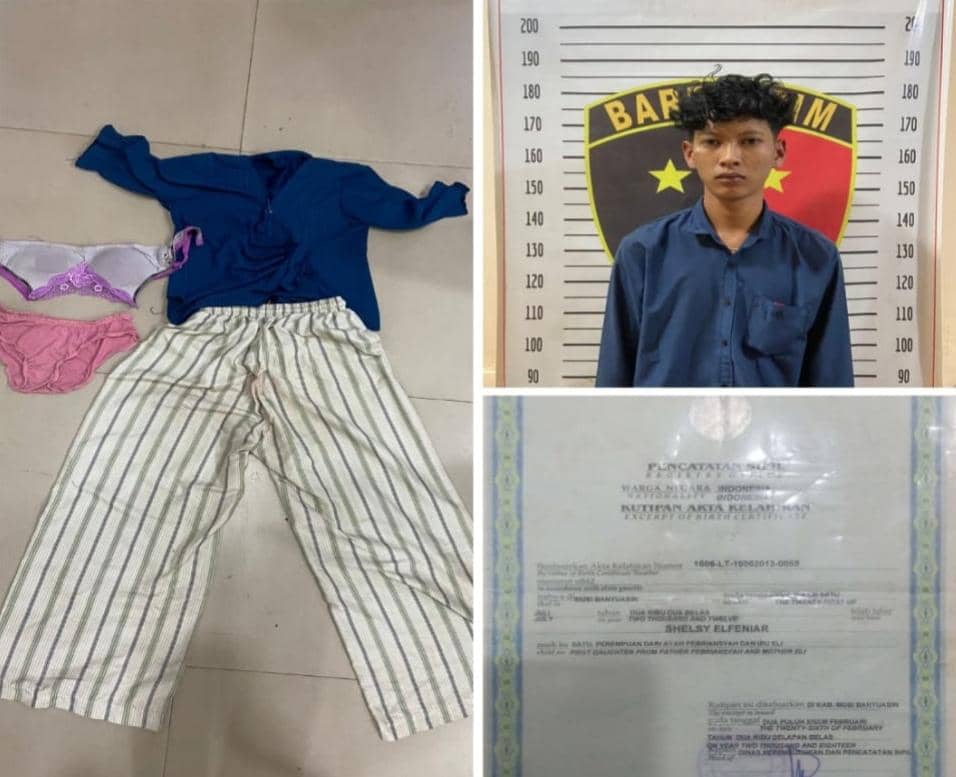 Pelaku pemerkosaan terhadap anak di bawah umur saat diringkus polisi. (Dok. Polres Muba)