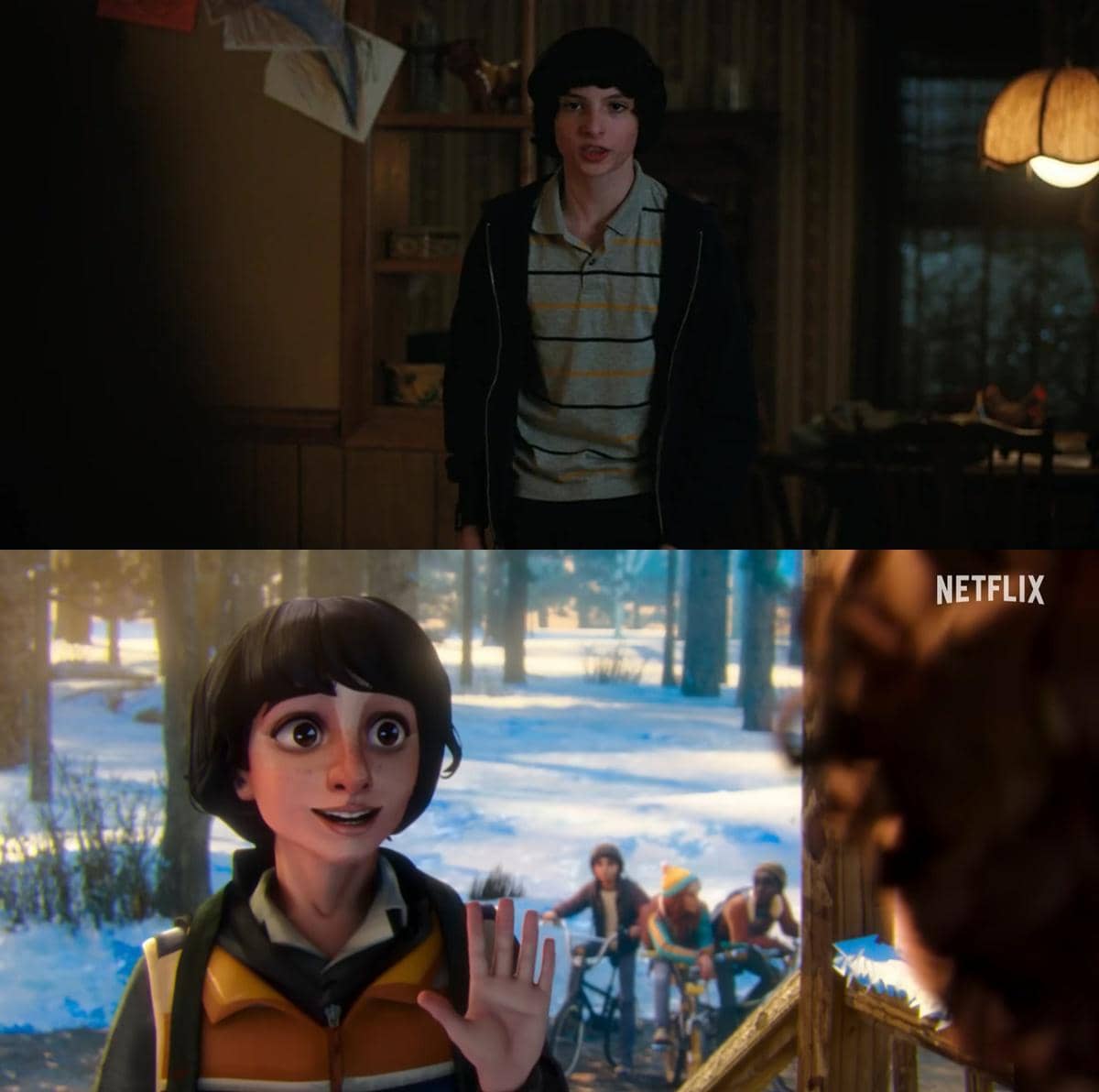 perbandingan karakter Stranger Things