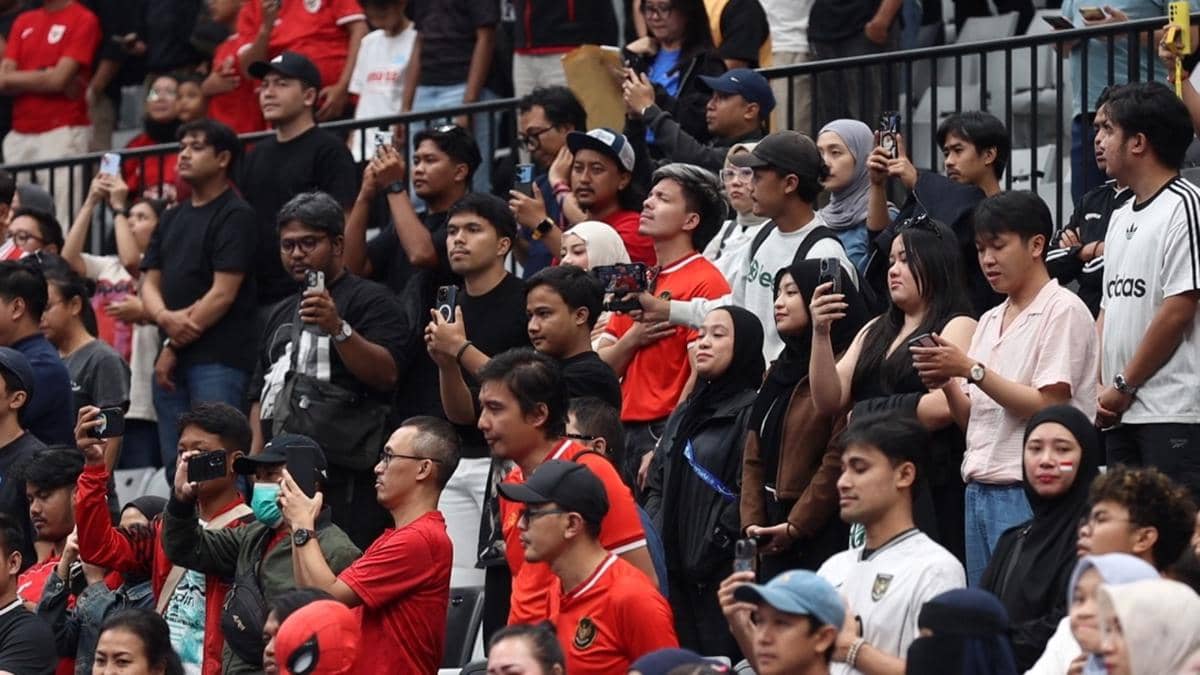 Atta Halilintar saksikan laga Timnas Futsal vs Vietnam.