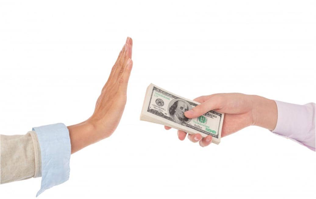 ilustrasi menolak utang