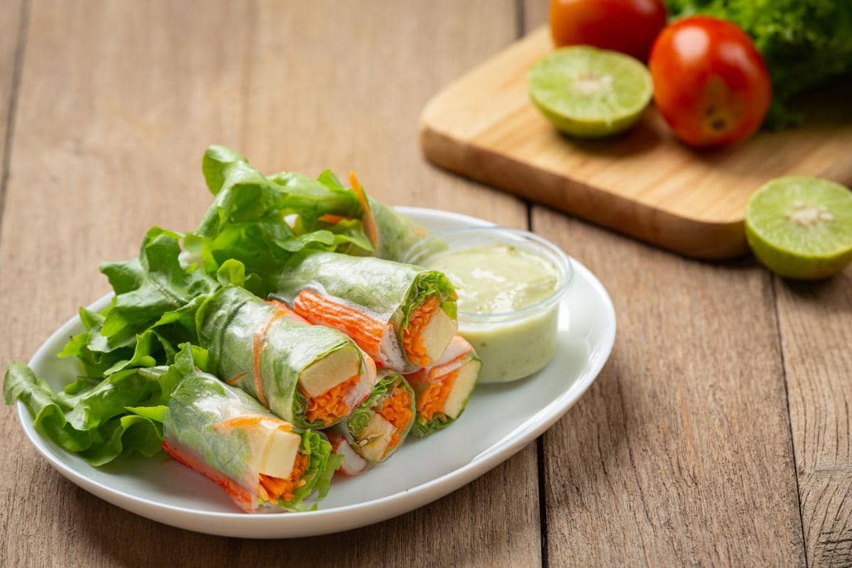 ilustrasi vietnamese spring roll