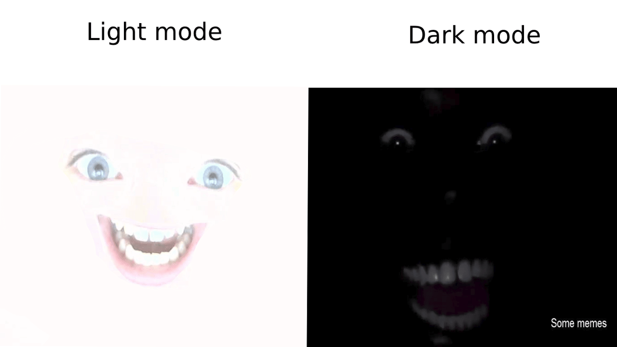 meme kocak mode gelap