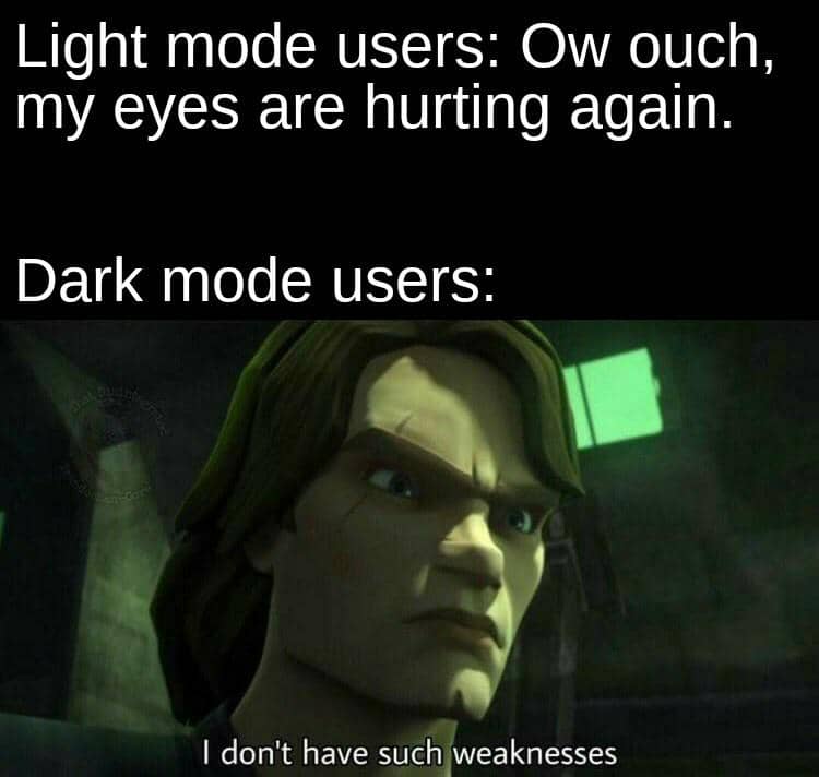 meme kocak mode gelap