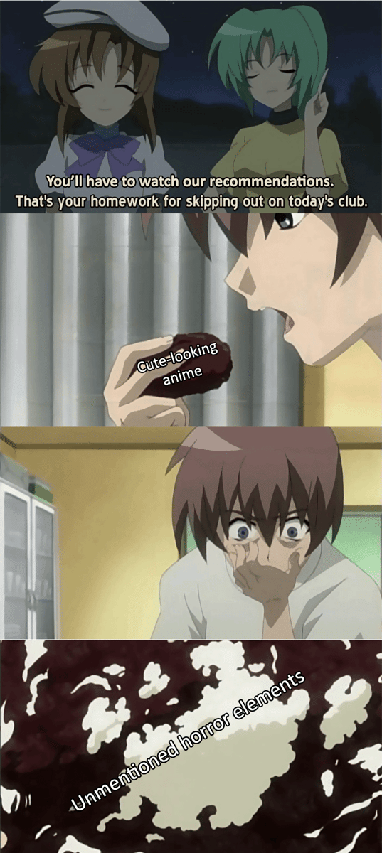 meme anime tentang trauma