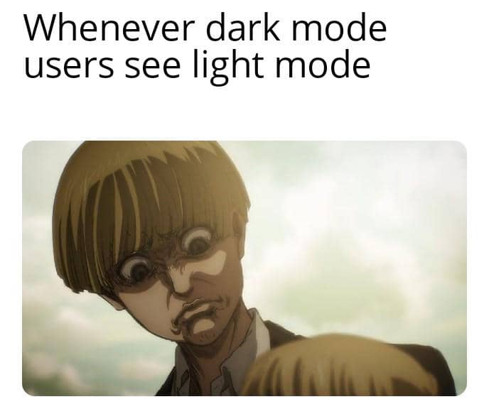 meme kocak mode gelap