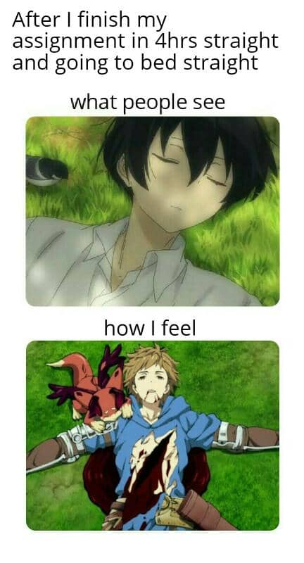 meme anime tentang trauma