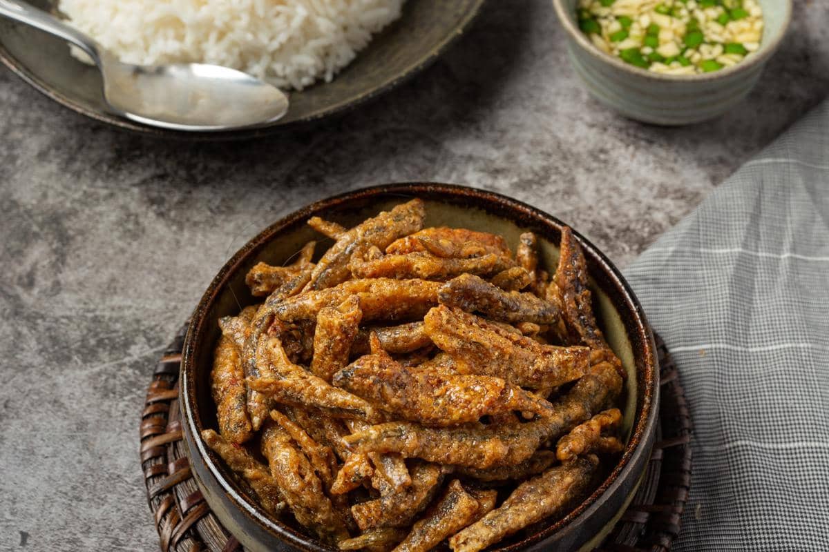 Ilustrasi Sajian Lauk Goreng 