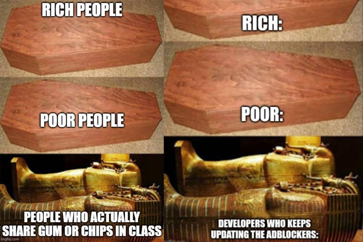 meme orang spesial yang layak dikubur peti emas