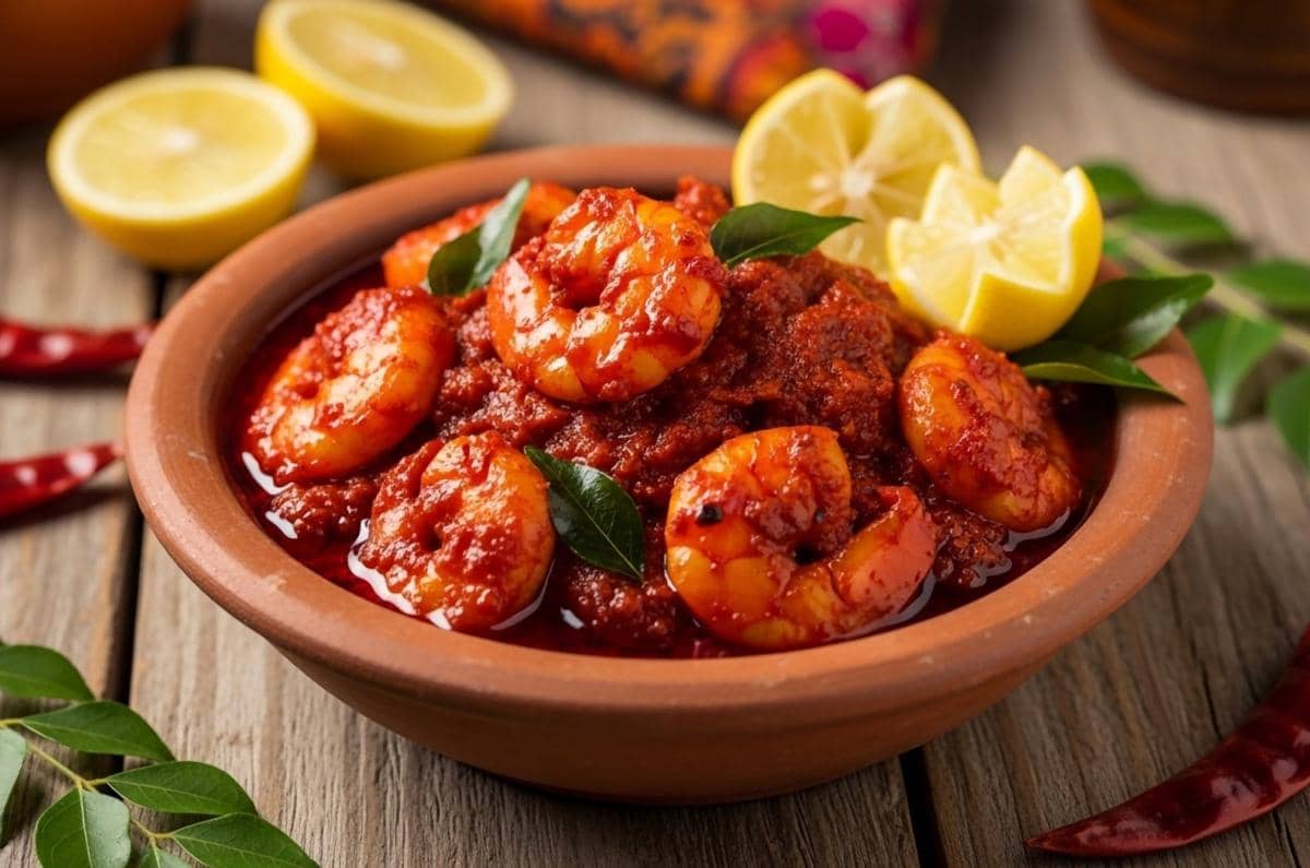 ilustrasi udang saus szechuan