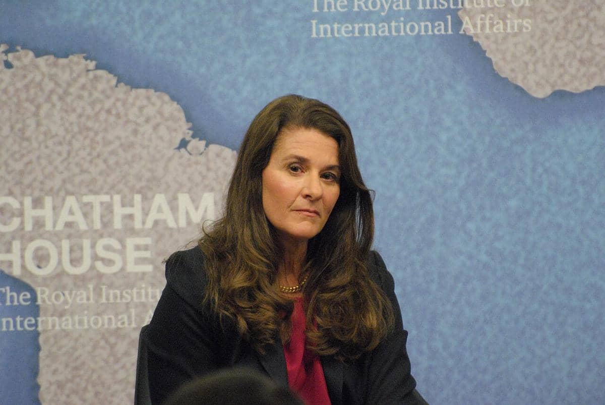 Melinda Gates di Penghargaan Chatham House 2014 (Chatham House, London, CC BY 2.0, via Wikimedia Commons)