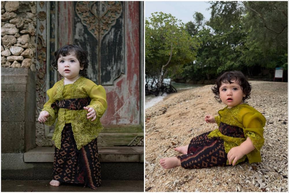 Hagia anak Jessia Iskandar pakai kebaya Bali