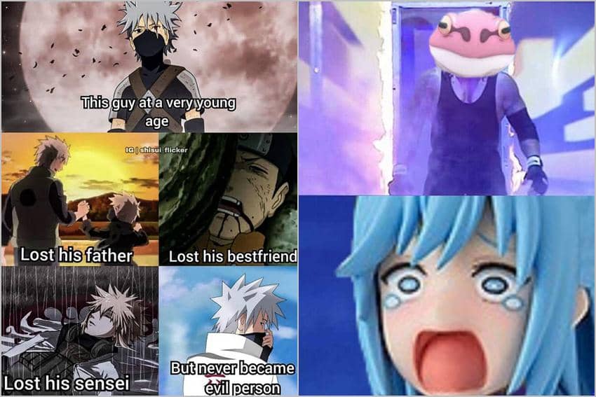 kolase meme anime tentang trauma