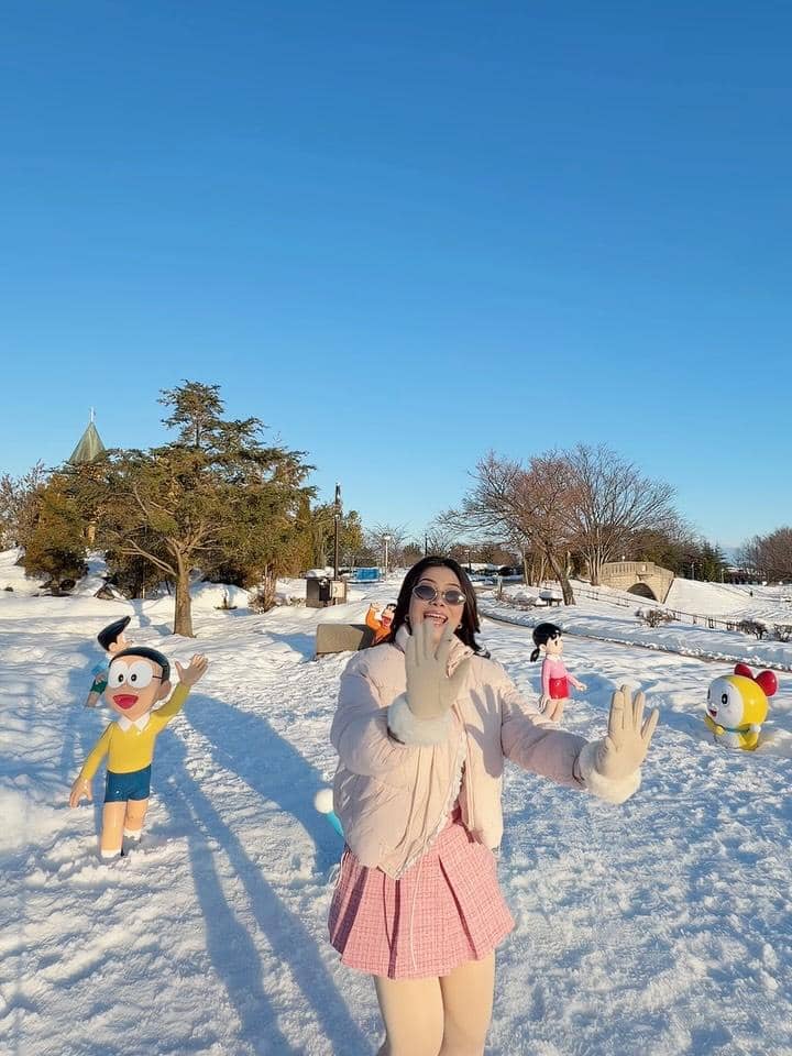 Hanum Mega jalan-jalan di Takaoka Otogi-no-mori Park