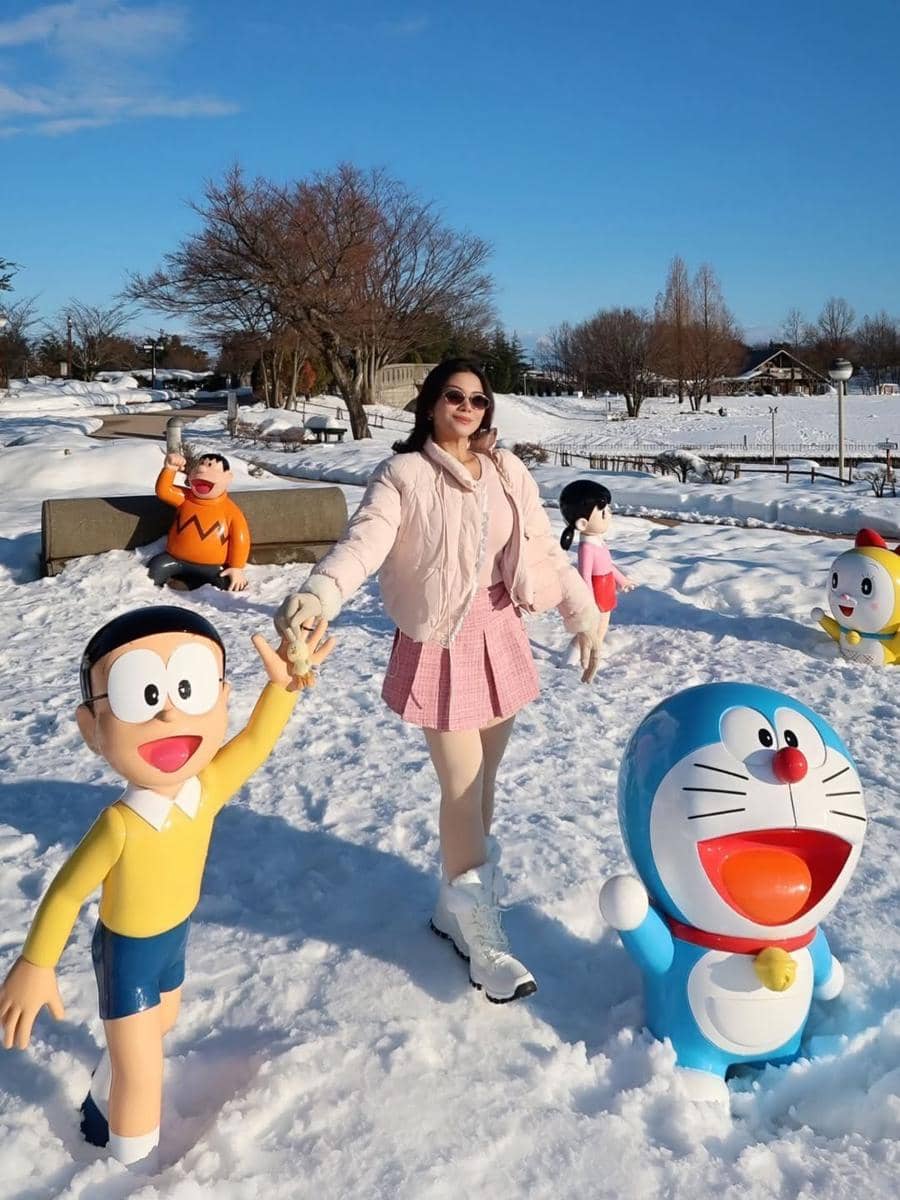 Hanum Mega jalan-jalan di Takaoka Otogi-no-mori Park