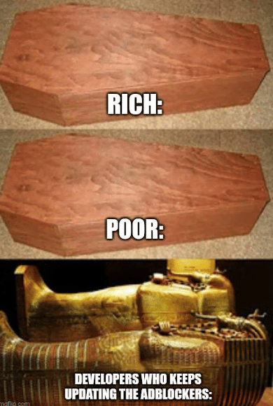 meme orang spesial yang layak dikubur peti emas