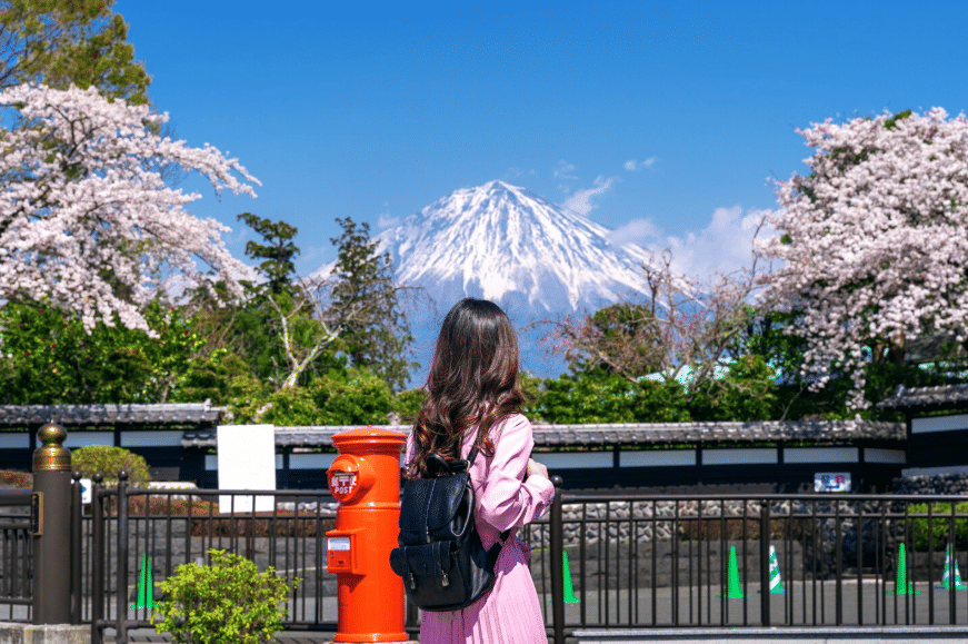 ilustrasi traveling ke Jepang