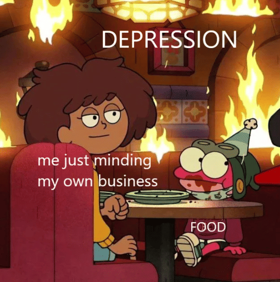 meme fokus mikirin diri sendiri