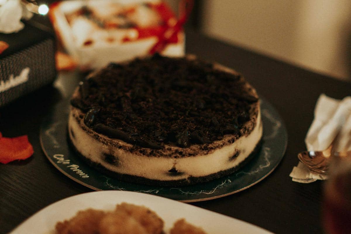 Ilustrasi no bake oreo cheesecake
