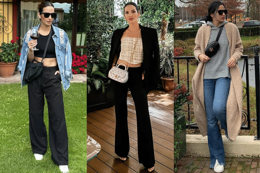 Mix and Match Flared Pants ala Nia Ramadhani