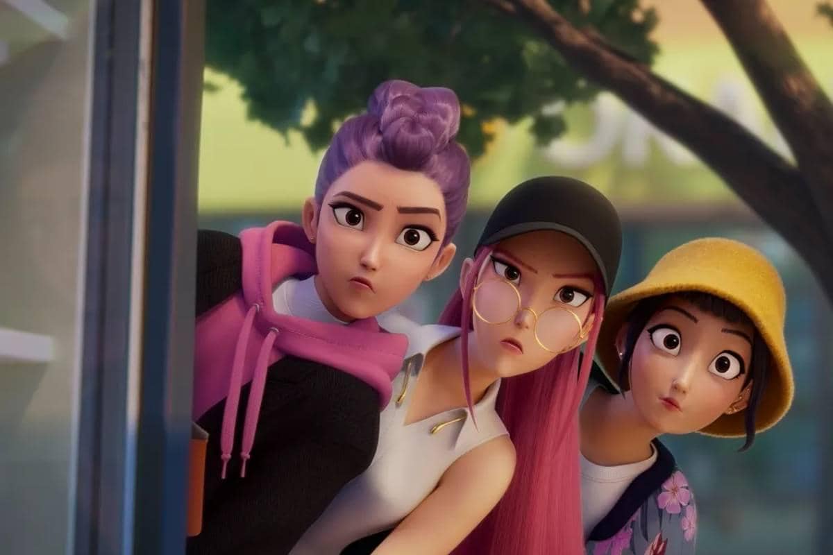 Cuplikan adegan di KPop Demon Hunters