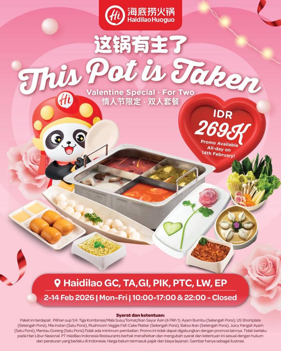Promo Valentine Haidilao 2026