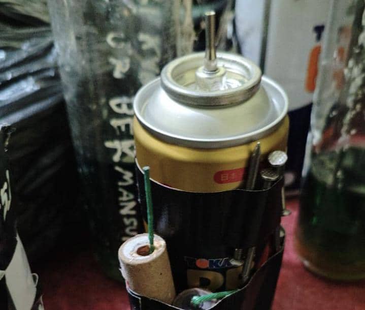 Barang bukti dari siswa diduga lempar bom molotov di sekolah Kalimantan Barat