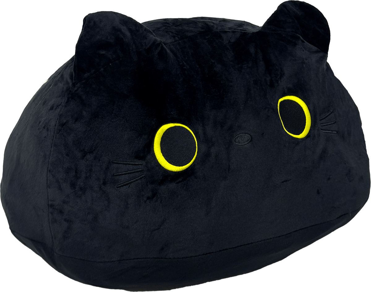 Boneka bantal kucing O.O Meow (dok. MR.DIY)