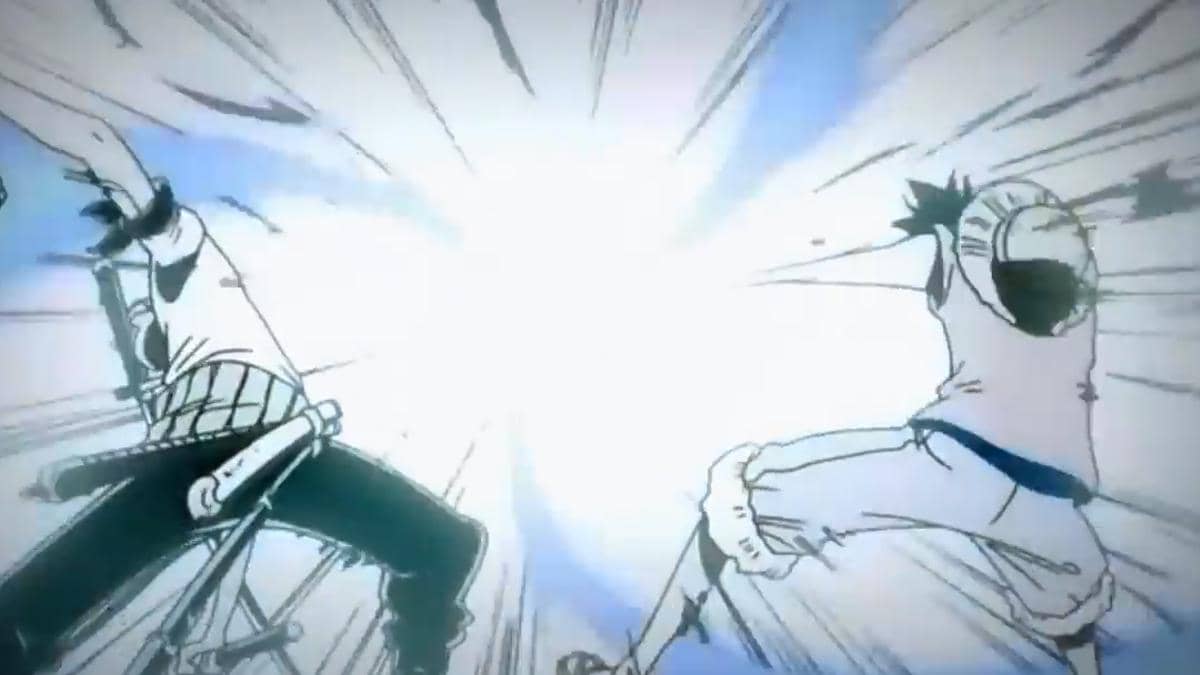 Luffy dan Zoro menghancurkan Aqua Laguna - One Piece