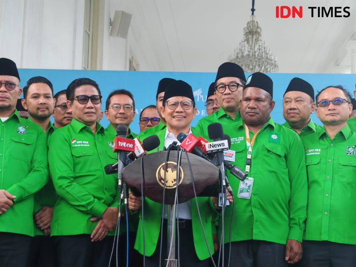 Konferensi pers Pengurus DPP dan DPW PKB usai bertemu Presiden Prabowo Subianto di Istana Kepresidenan Jakarta.