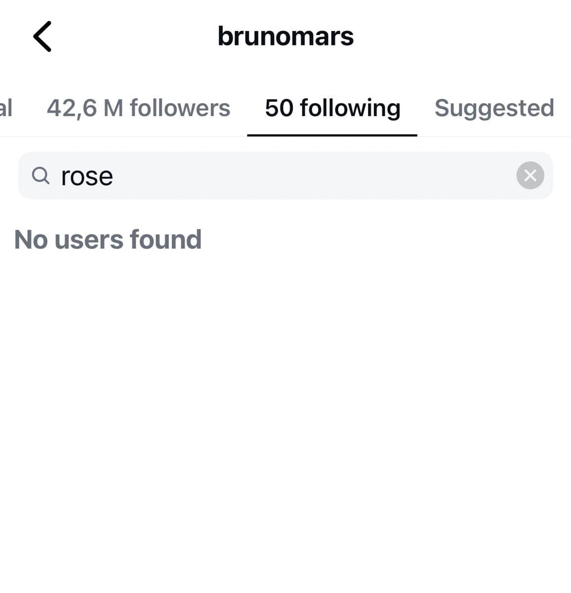 Bruno Mars dituding unfollow akun Rose BLACKPINK