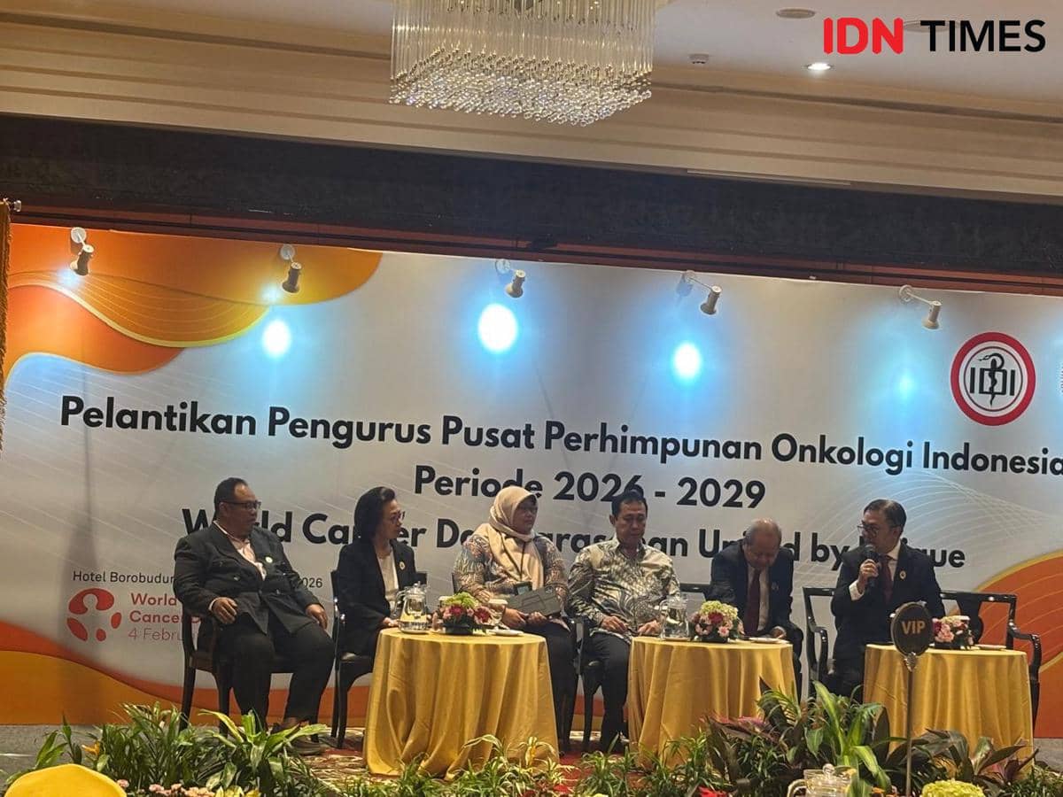 Peringatan World Cancer Day 2026 oleh Pengurus Pusat Perhimpunan Onkologi Indonesia.