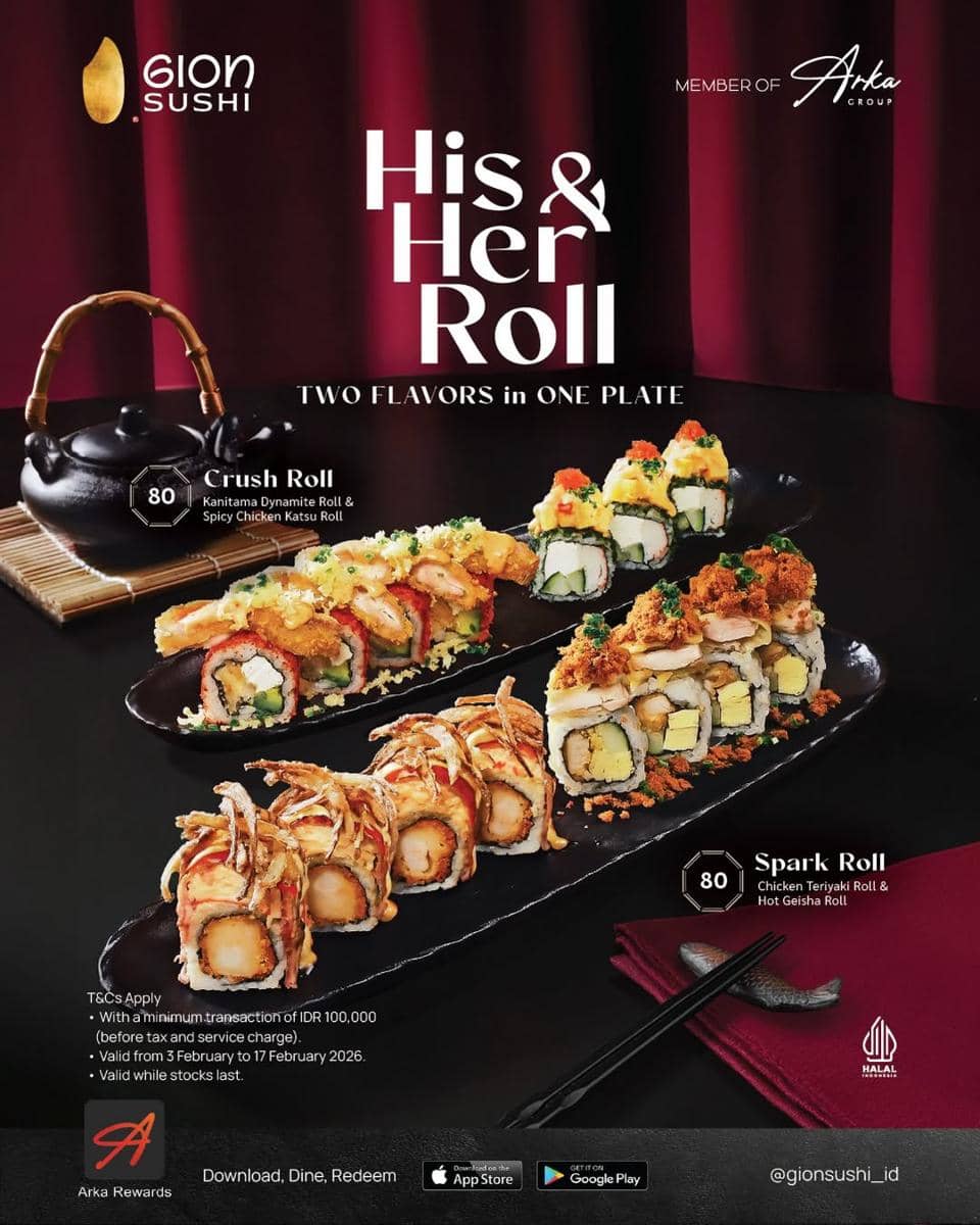 Promo Valentine Gion Sushi 2026