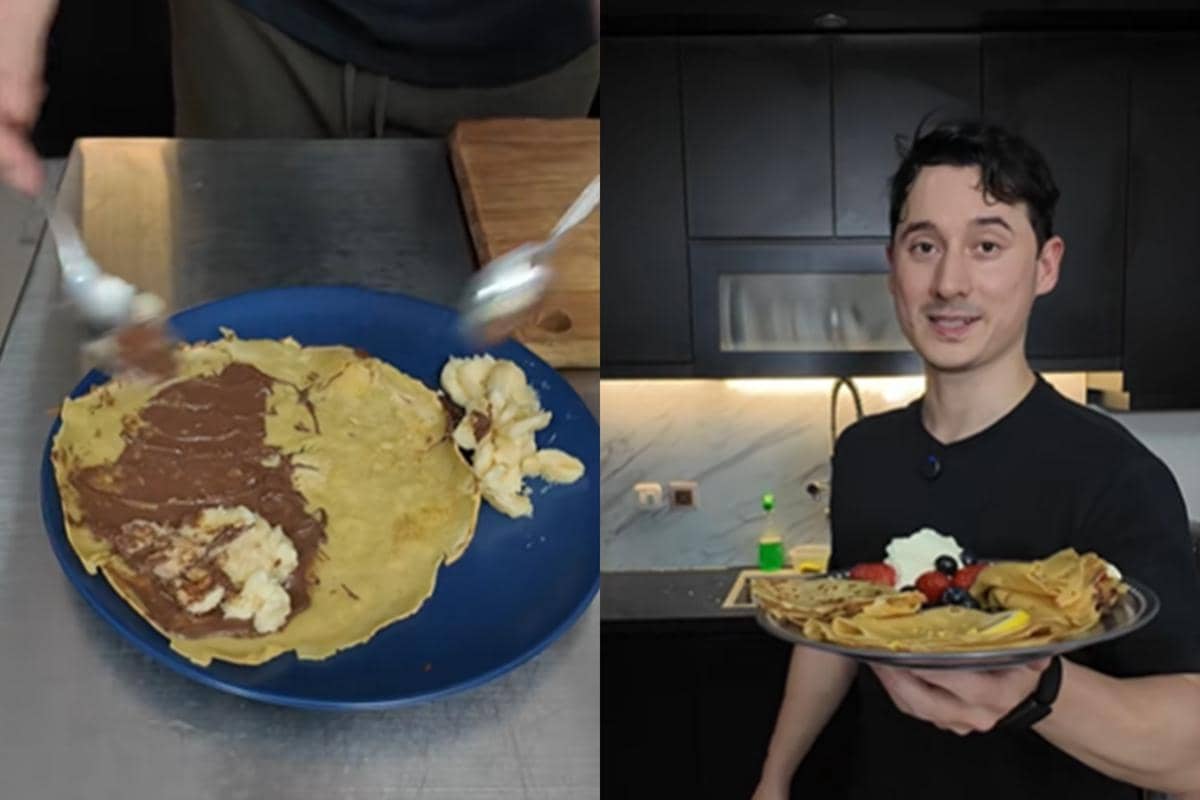 Potret pancake daun katuk ala Nino Fernandez