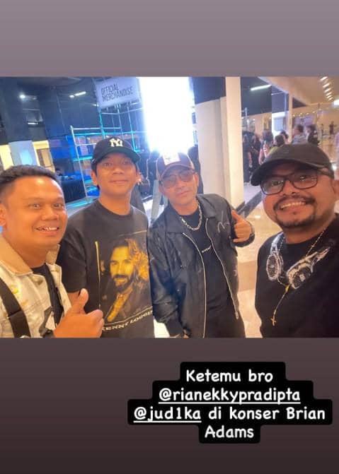 Artis Nonton Konser Bryan Adams di Jakarta (instagram.com/jud1ka)